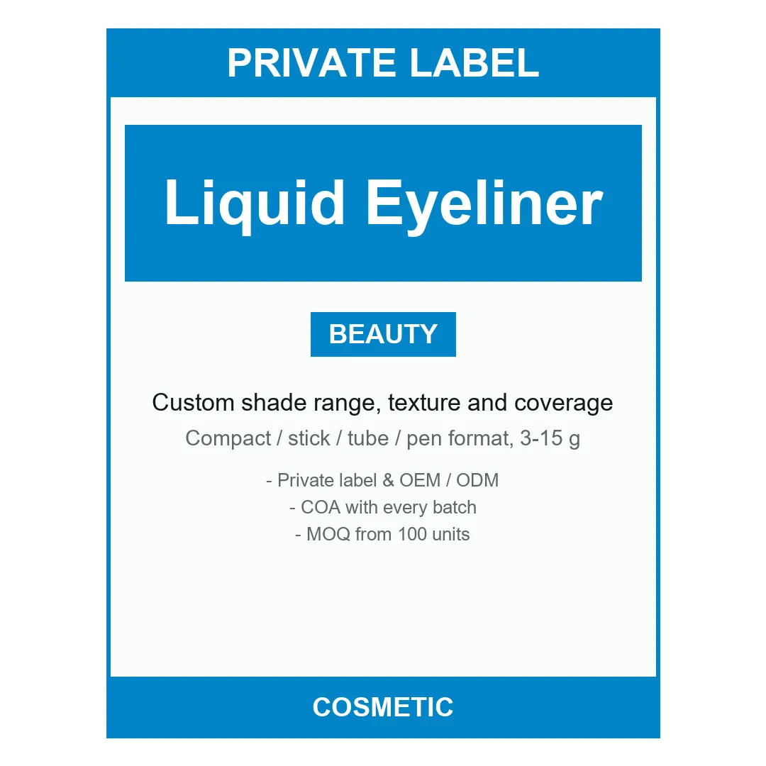 Liquid Eyeliner — label design detail