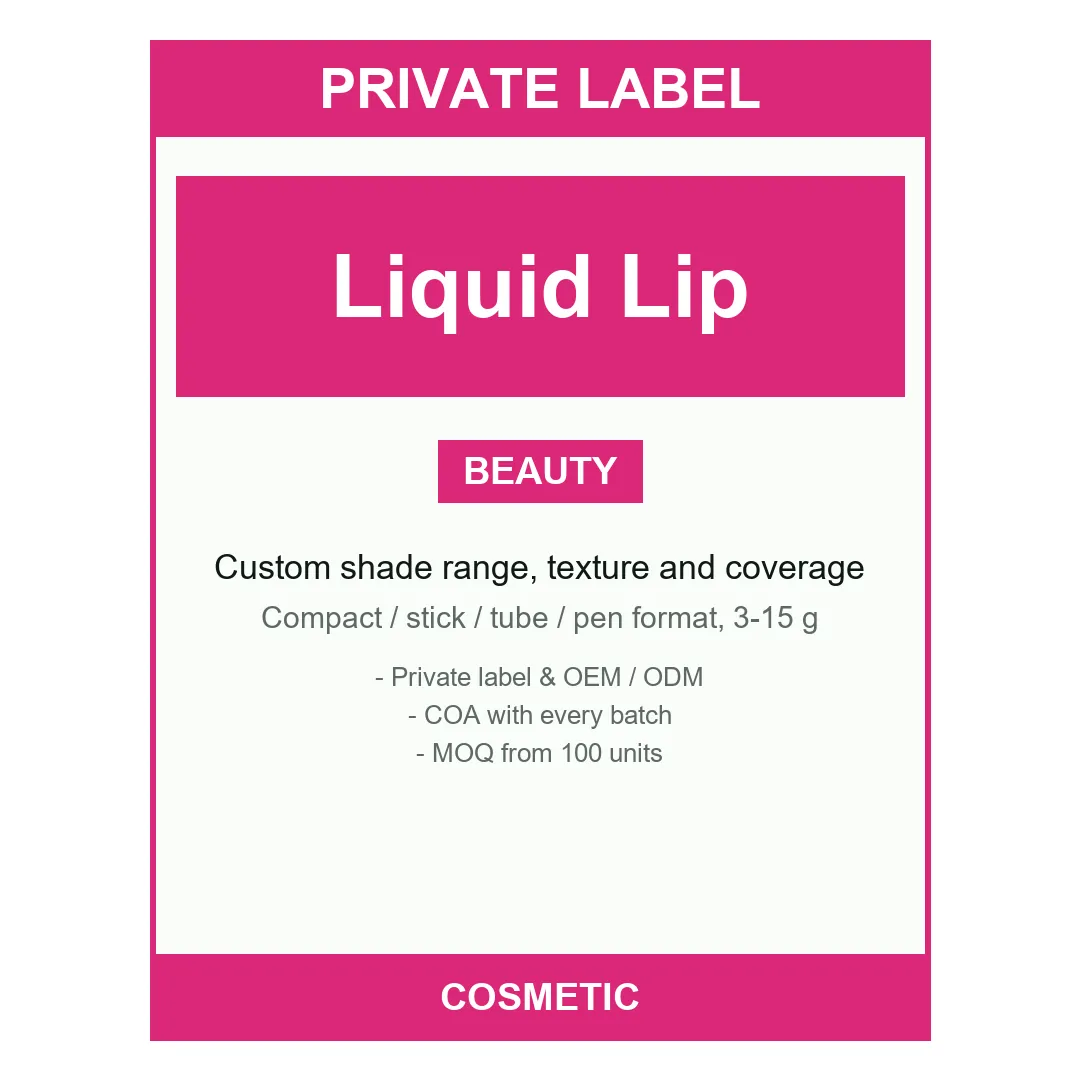 Liquid Lip Tint — label design detail