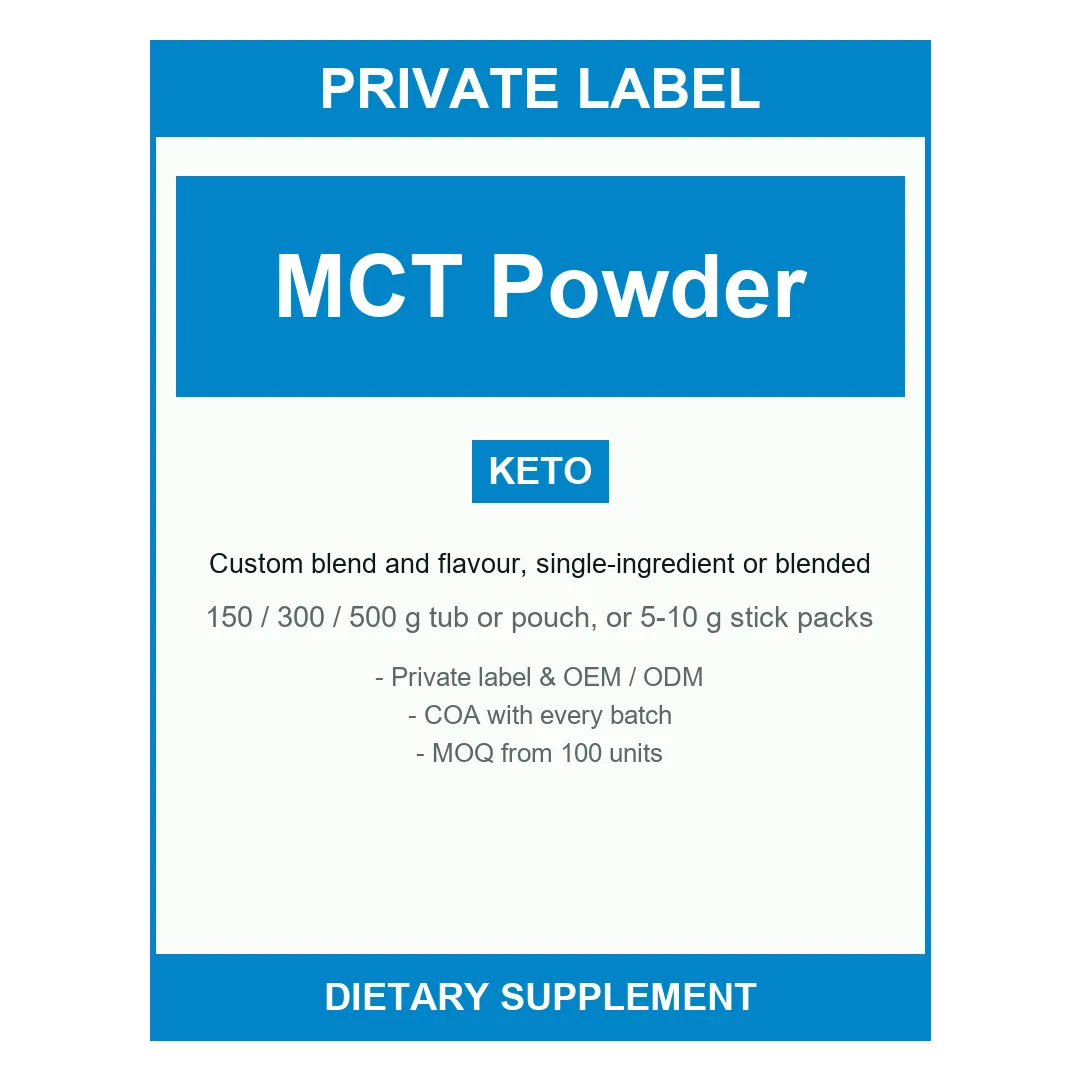 MCT Powder — label design detail