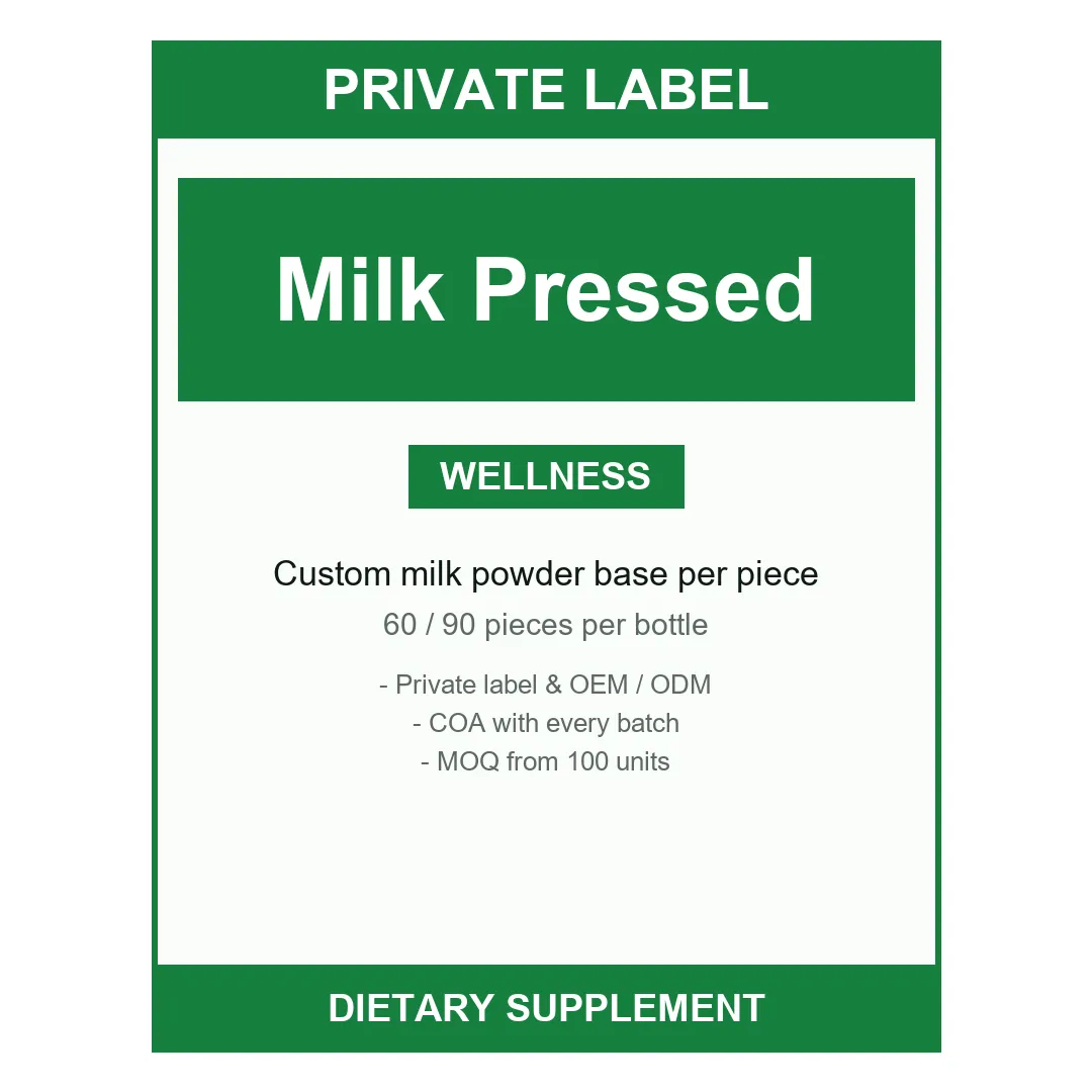 Milk Pressed Candy — label design detail