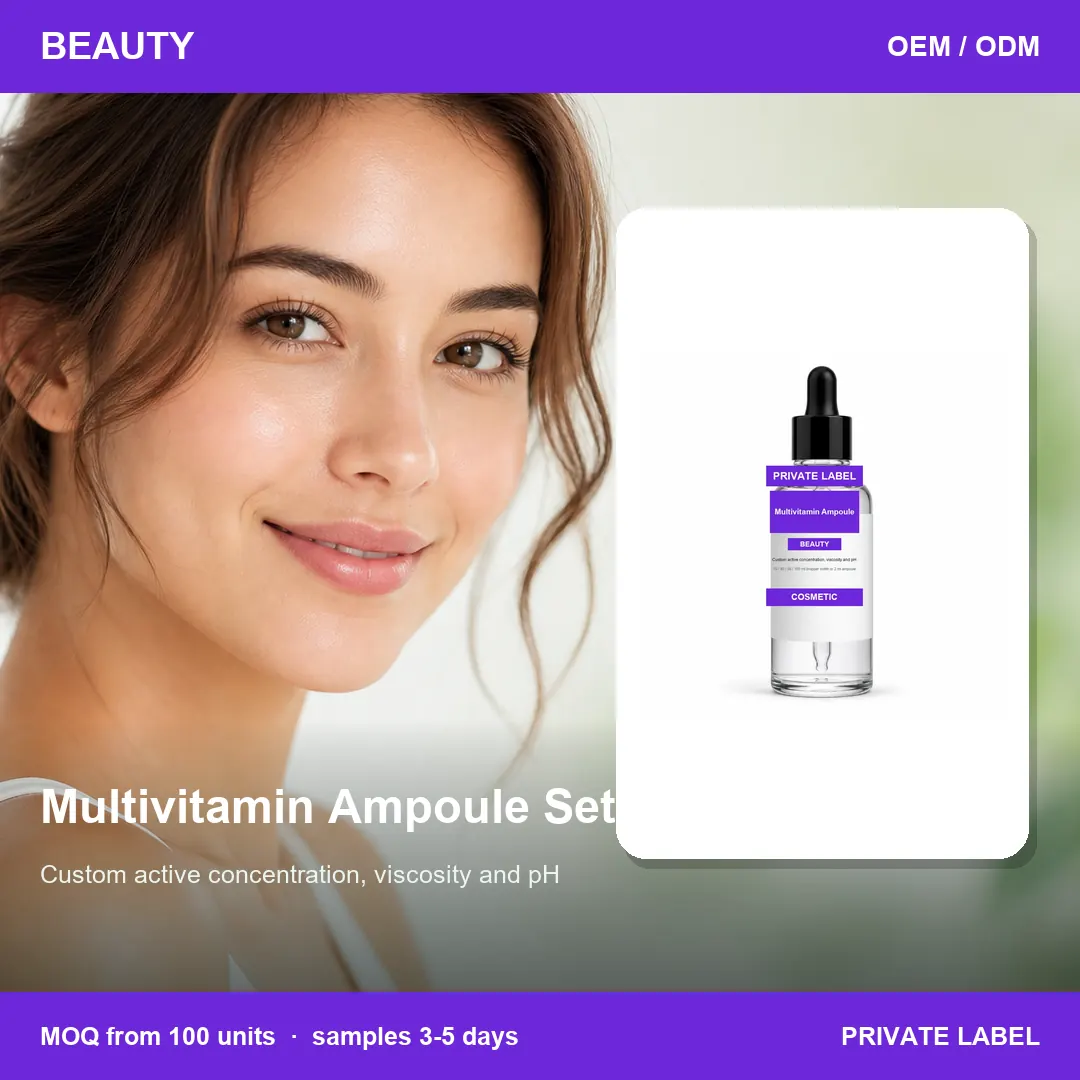 Multivitamin Ampoule Set — private-label supplement, lifestyle scene