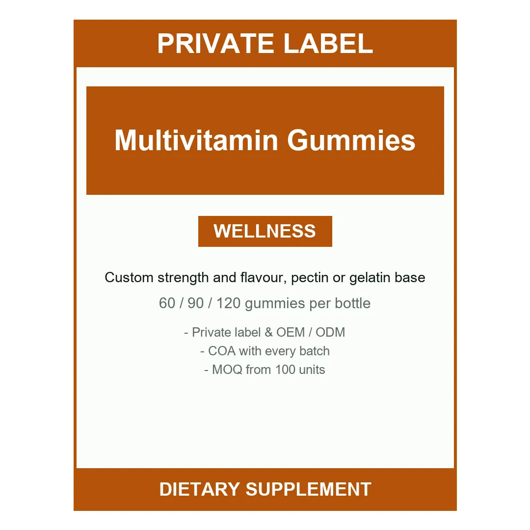 Multivitamin Gummies — label design detail