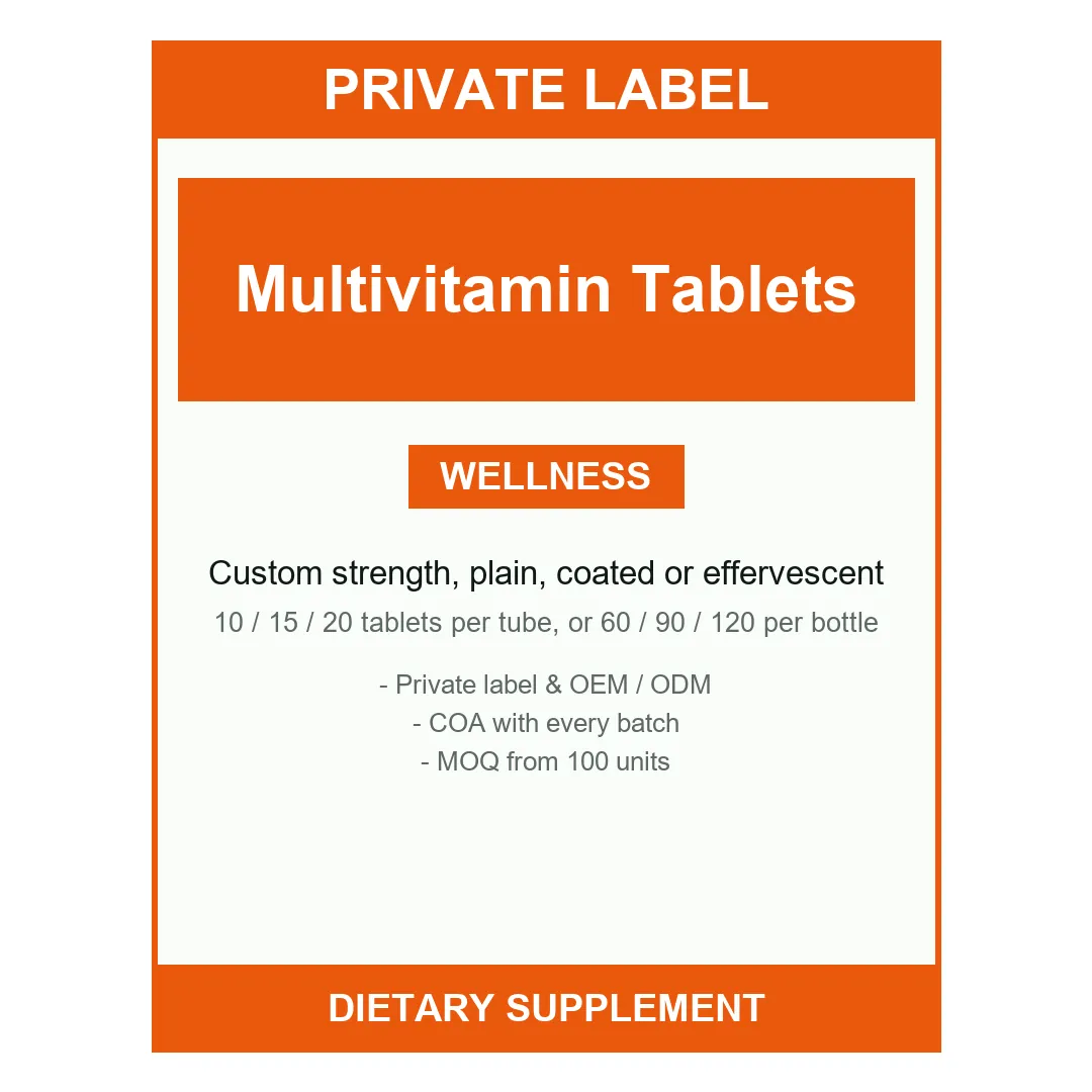 Multivitamin Tablets — label design detail