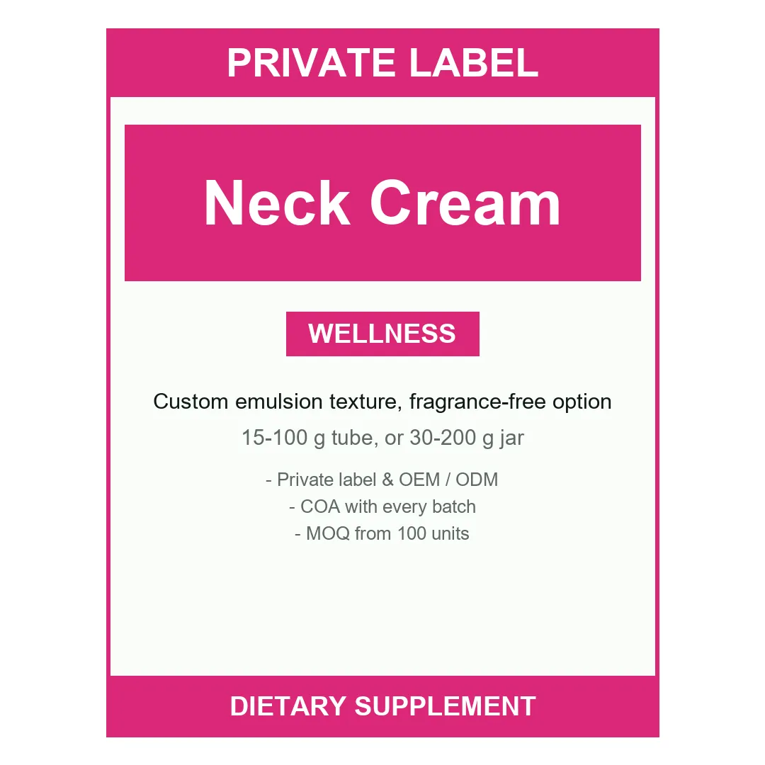 Neck Cream — label design detail