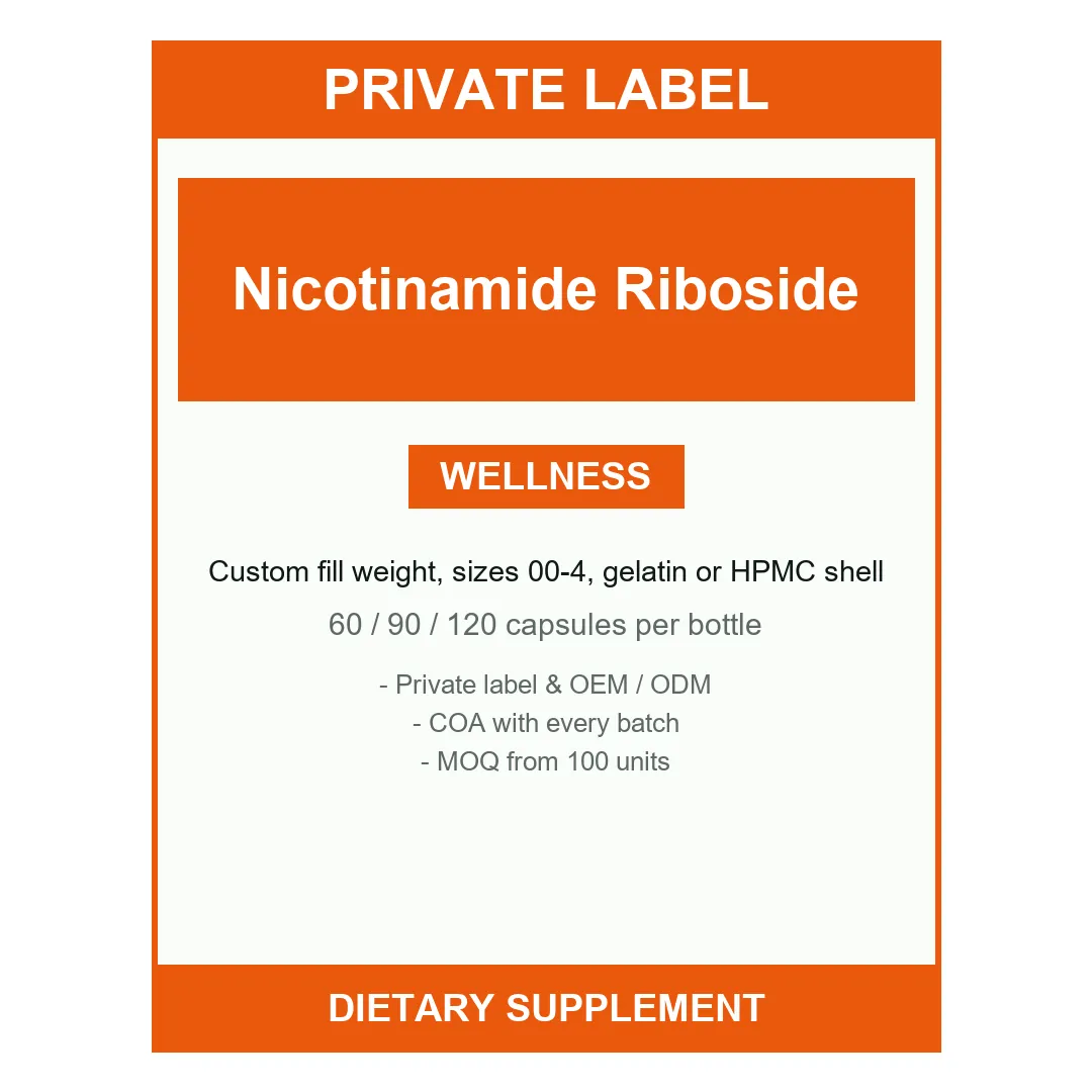 Nicotinamide Riboside Capsules — label design detail