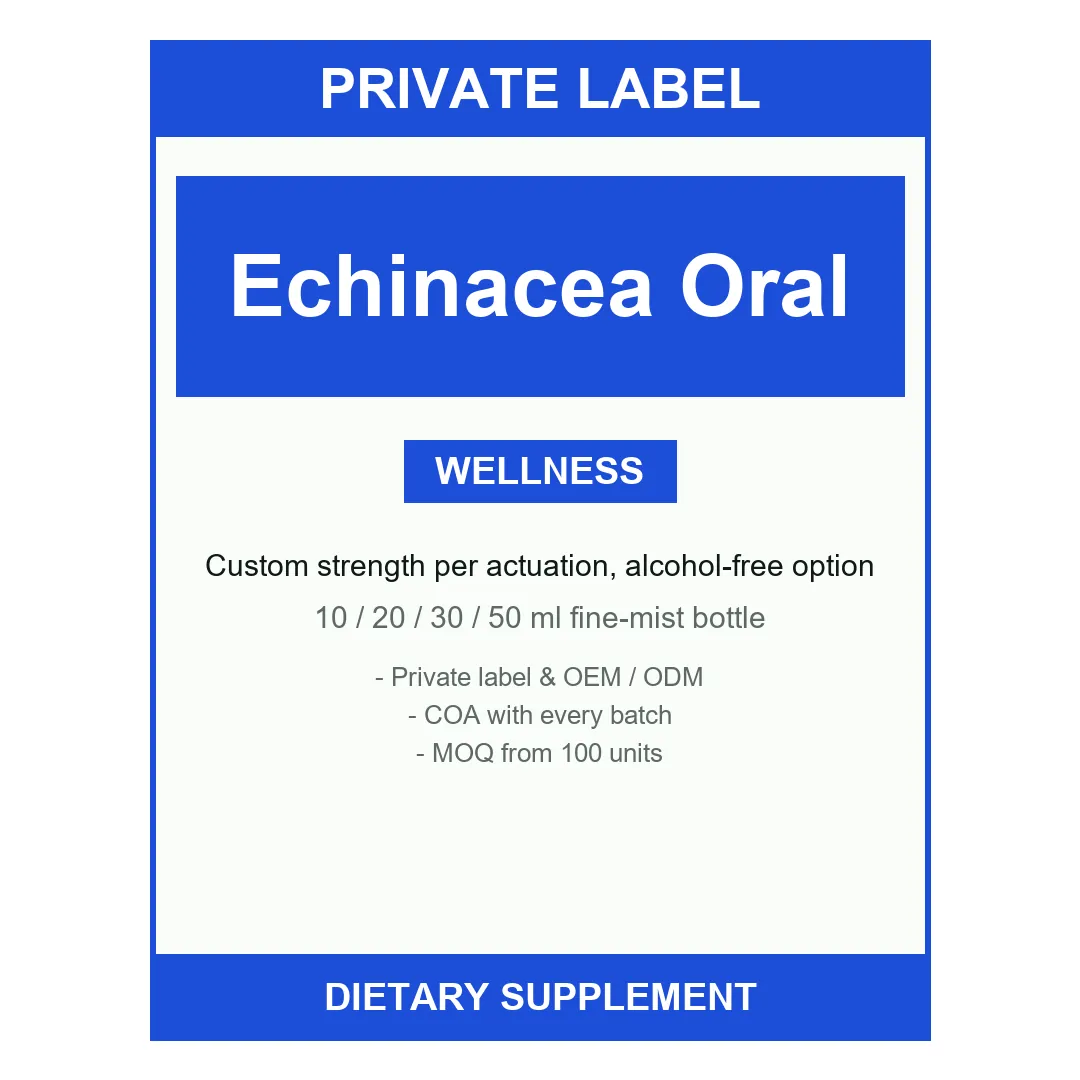 Echinacea Oral Spray — label design detail