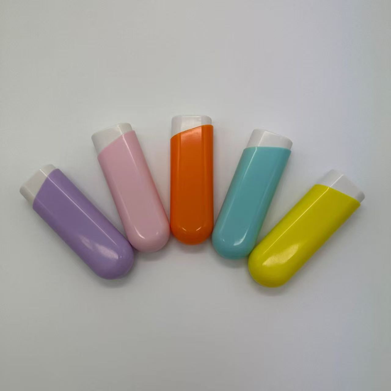 Colorful supplement tubes - real product photo