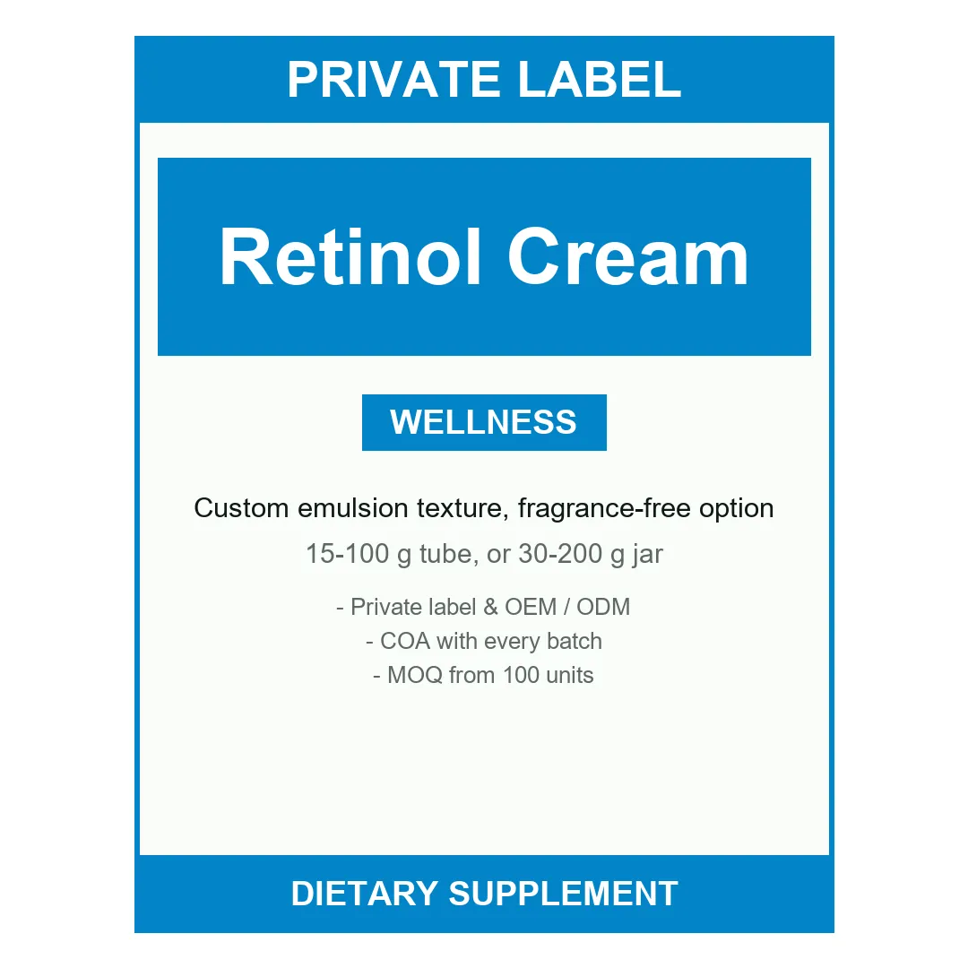 Retinol Cream — label design detail