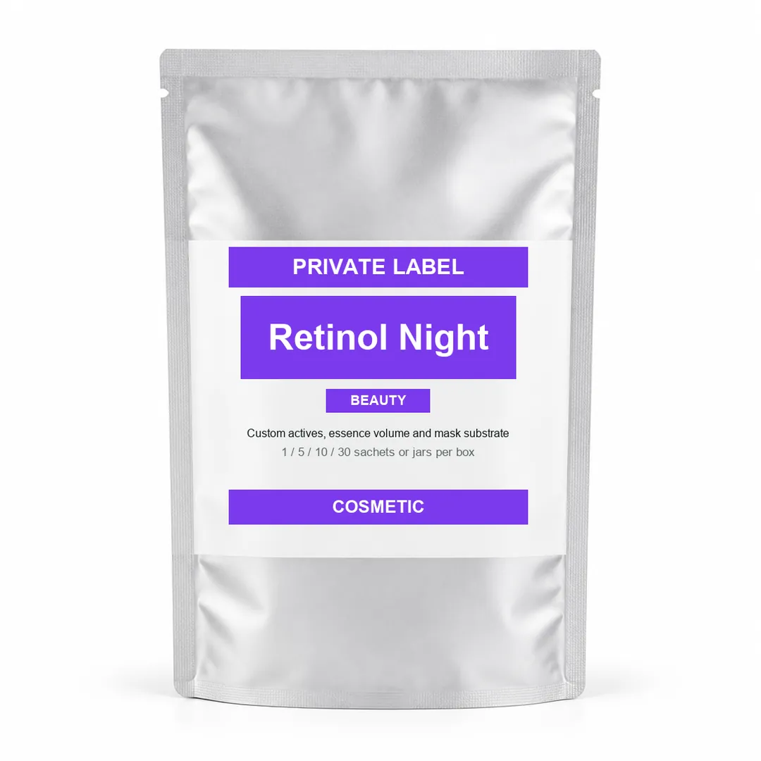 Retinol Night Sheet Mask private label