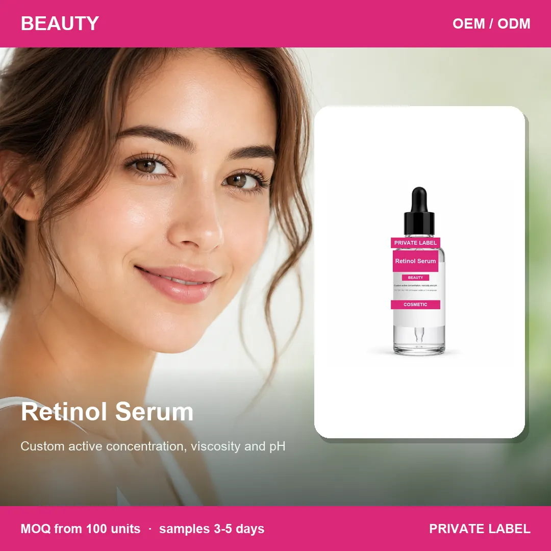 Retinol Serum — private-label supplement, lifestyle scene