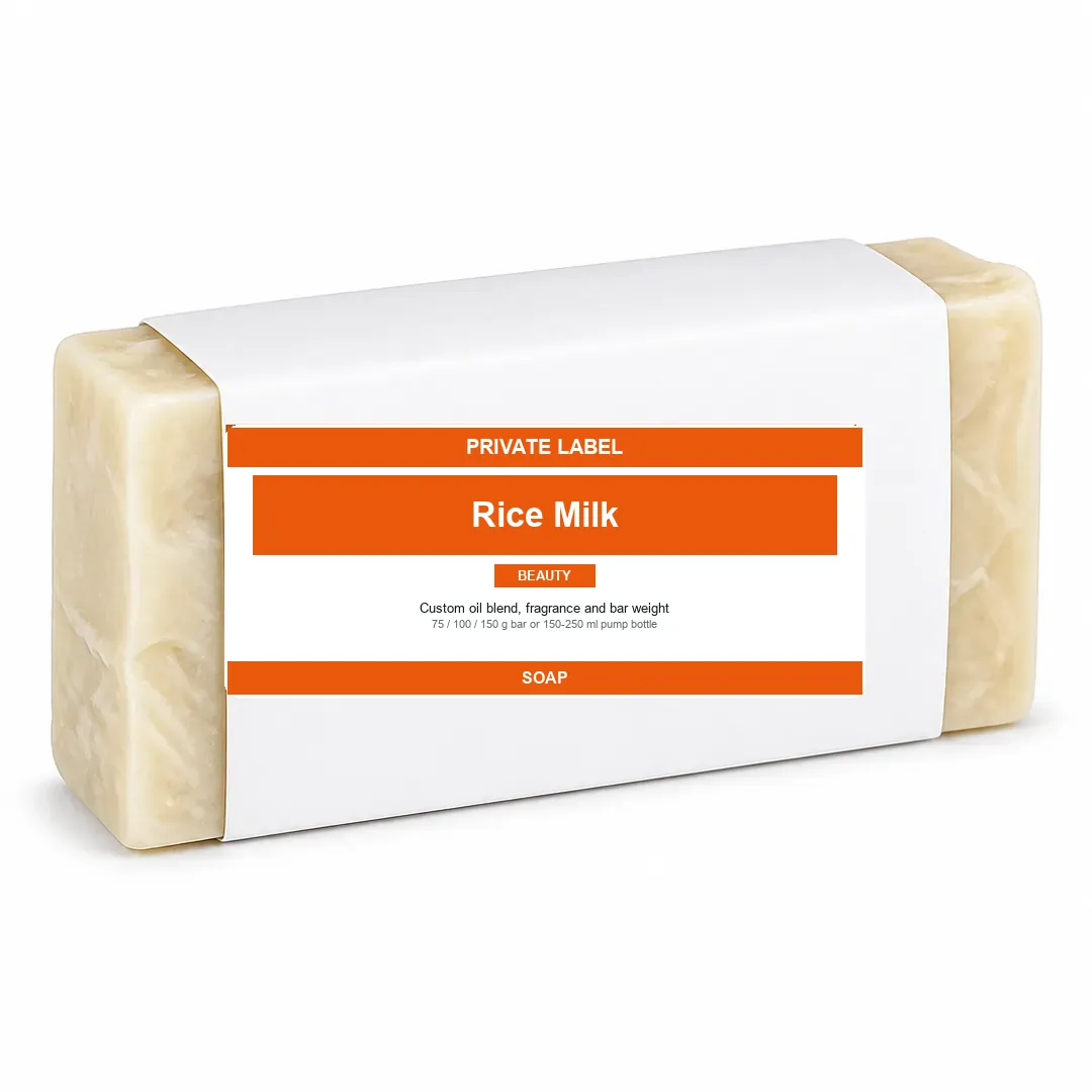 Rice Milk Soap Bar private label