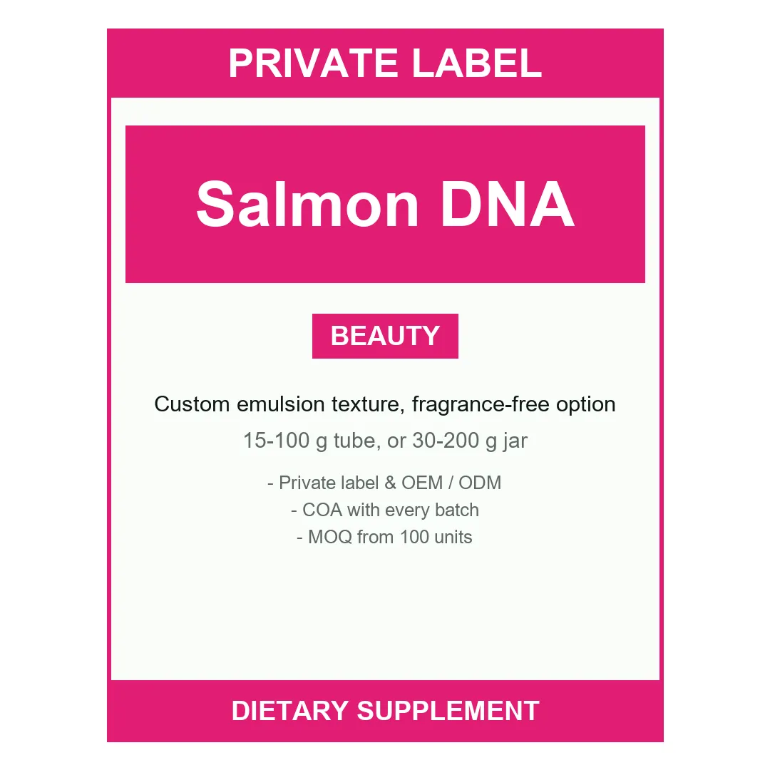 Salmon DNA Collagen Cream — label design detail