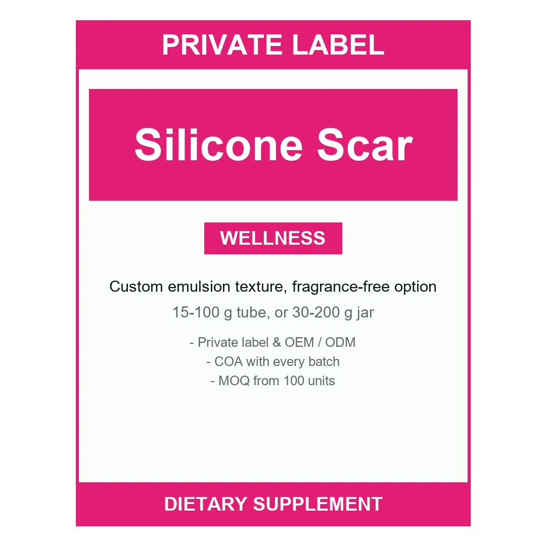 Silicone Scar Gel — label design detail