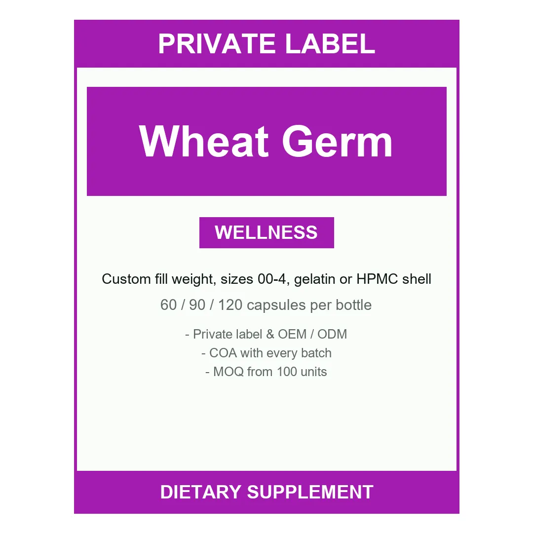 Wheat Germ Spermidine Capsules — label design detail