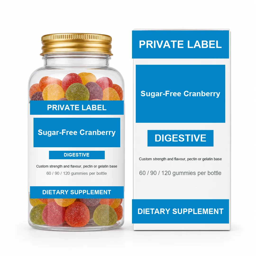 Sugar-Free Cranberry Probiotic Gummies private label