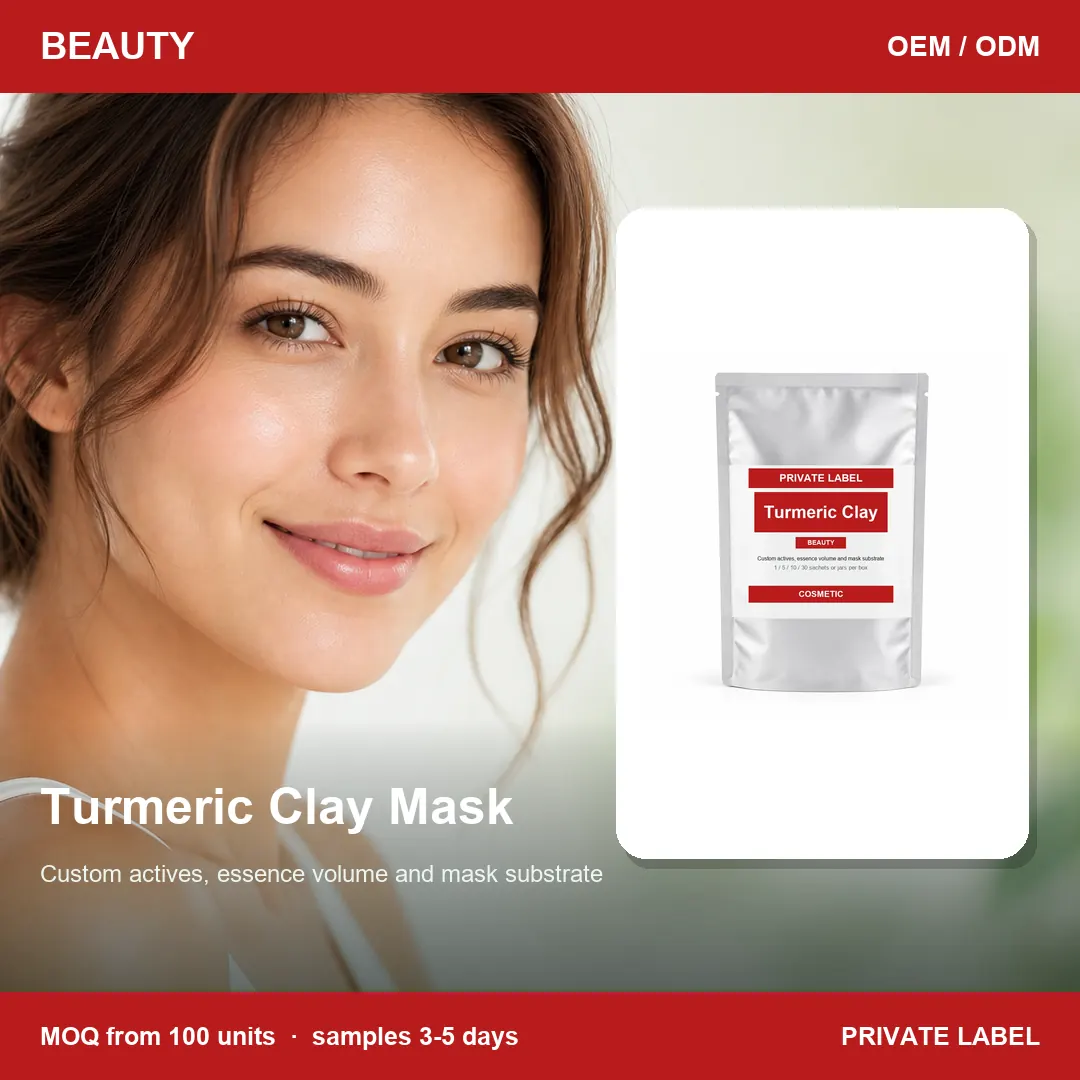 Turmeric Clay Mask — private-label supplement, lifestyle scene
