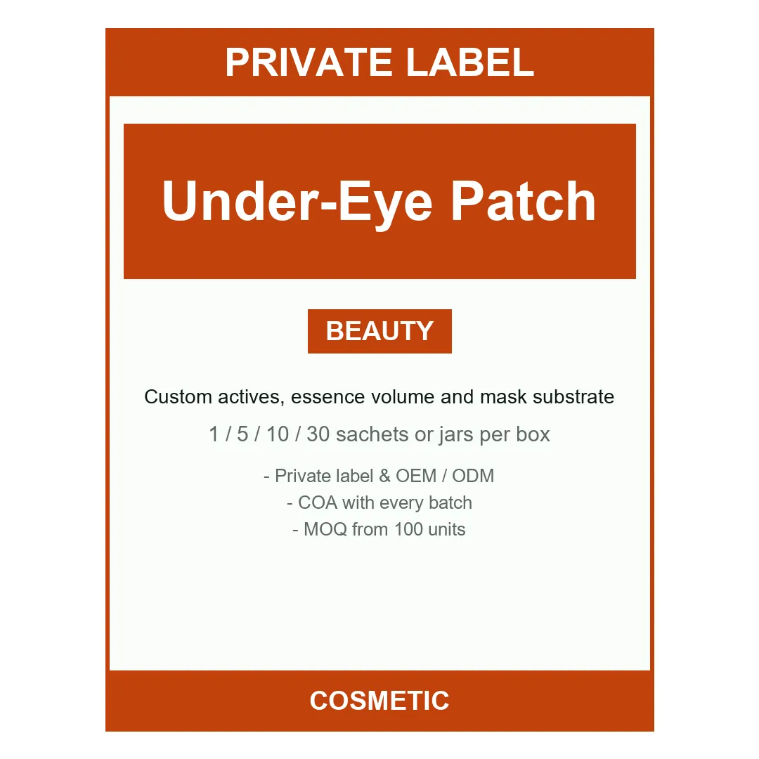 Under-Eye Patch Mask — label design detail