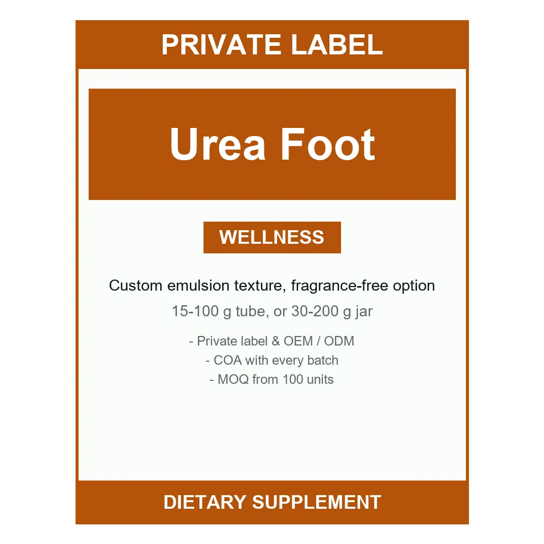 Urea Foot Cream — label design detail