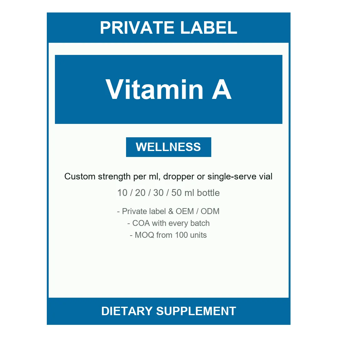 Vitamin A Liquid Drops — label design detail