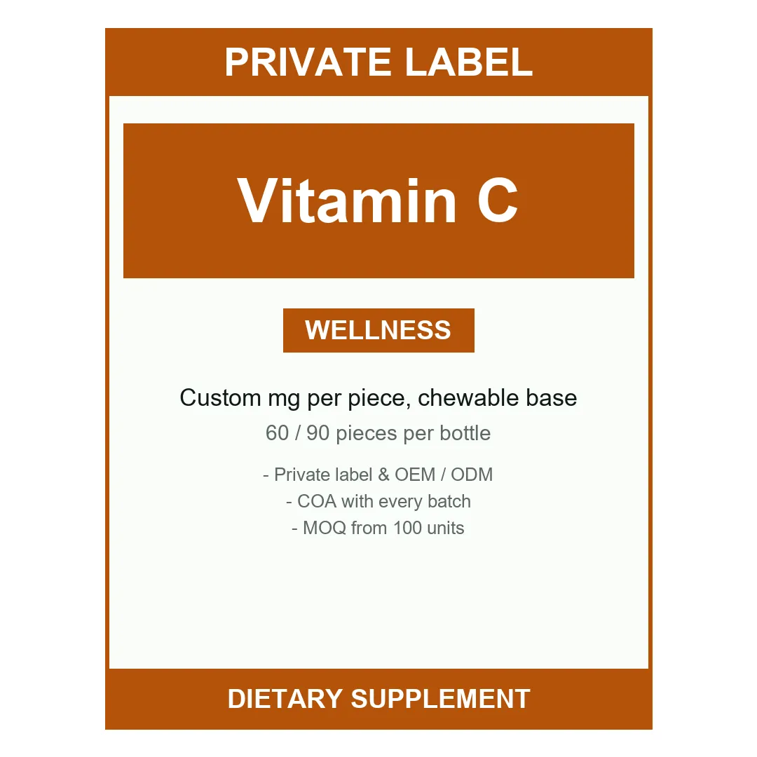 Vitamin C Pressed Candy — label design detail