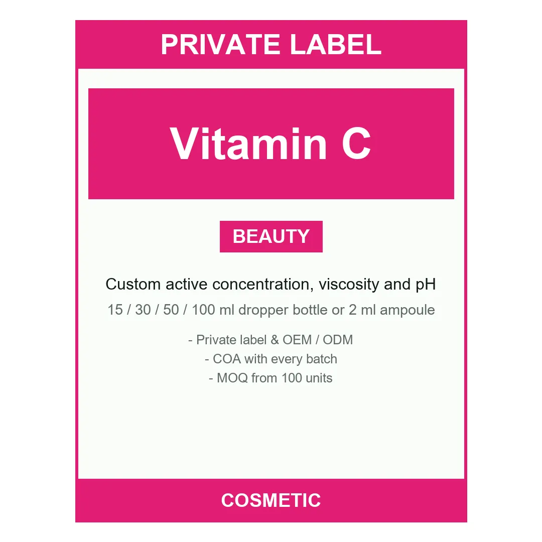Vitamin C Serum — label design detail