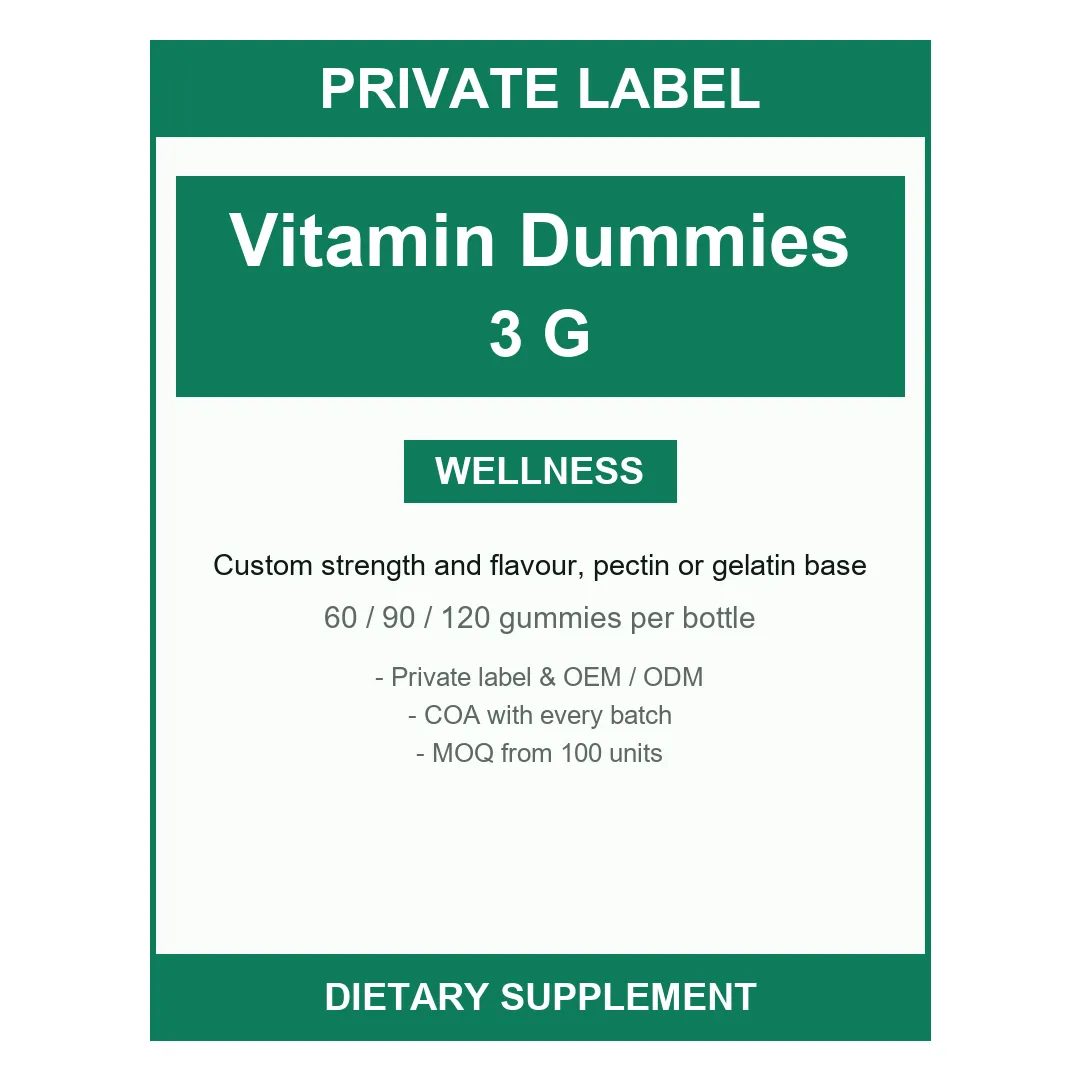 Vitamin D3 Gummies — label design detail