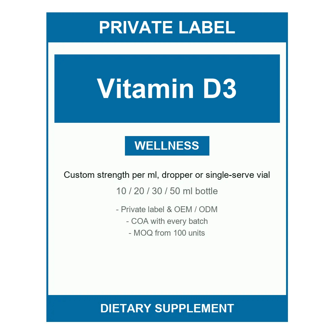 Vitamin D3 + K2 Liquid Drops — label design detail