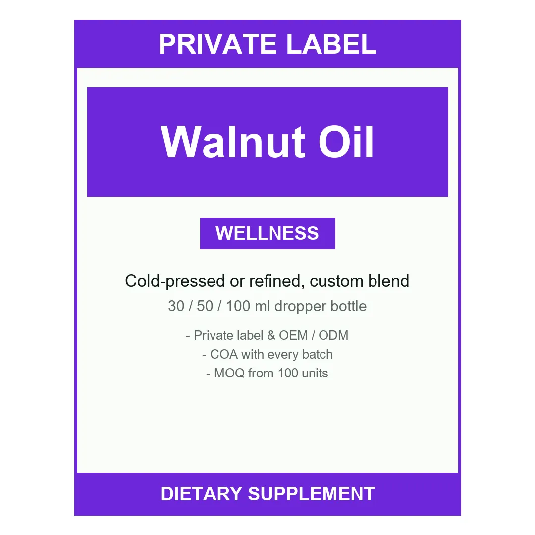 Walnut Oil — label design detail