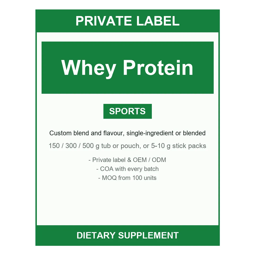 Whey Protein Powder — label design detail